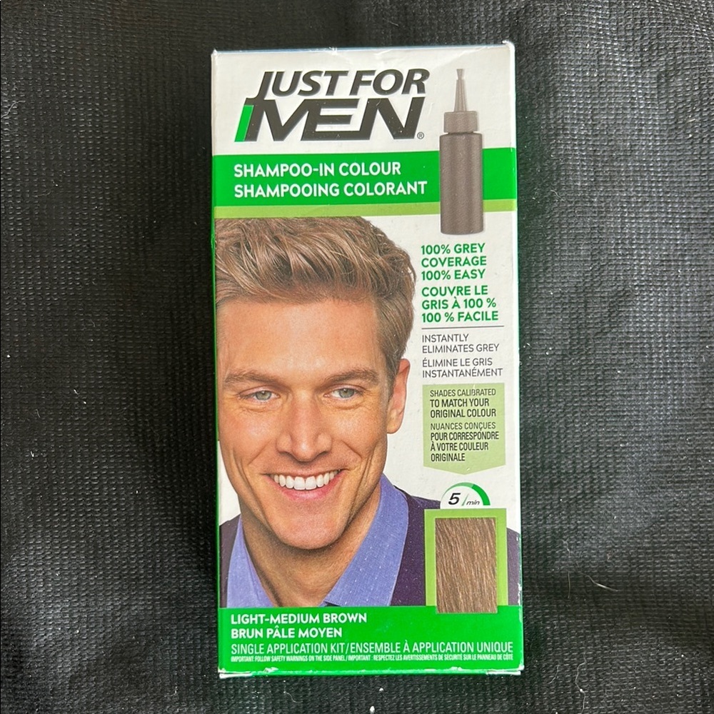 NEW Just for Men Light-Medium Brown Shampoo-In Colour